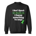 Non Verbal Awareness Cerebral Palsy Brain Damage Awareness Sweatshirt