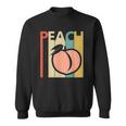 Vintage Peach Fruit Emoji Sweatshirt