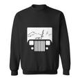 White Adventuring Yj Jeep Sweatshirt