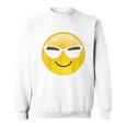 Emoji Cool Shades Smiley Face Sunglasses Confident Awesome Sweatshirt