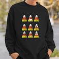 Candy Corn Emojis Halloween Cool Funny Emoticons Gift Sweatshirt Gifts for Him