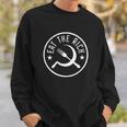 Eat The Rich Anti Consumption Satire Statement Sweatshirt Gifts for Him