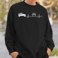 Jeeps And Paw Heartbeat For Jeepsdog And Cat Lovers Sweatshirt Gifts for Him