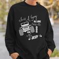 Just A Guy In Love With His Dog And His Jeep Sweatshirt Gifts for Him