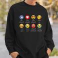 I Love Volleyball Funny Emoji Emoticons Graphic Sweatshirt Gifts for Him