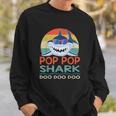 Pop Pop Shark Doo Doo Doo Vintage Matching Family Sweatshirt Gifts for Him