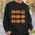 Pumpkin Emoji Pumpkin Emoji Halloween Costume Sweatshirt Gifts for Him