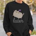 Pusheen Ladies The Catthe Cat Vintage Juniors Sweatshirt Gifts for Him