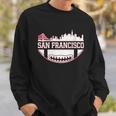 San Francisco Football Vintage Sf Cali Retro Gameday Sweatshirt Gifts for Him