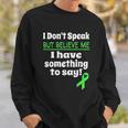 Verbal Awareness Cerebral Palsy Brain Damage Awareness Sweatshirt Gifts for Him