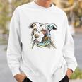 The Mountain Pet Pitbull Cotton Paper Pitbull Sweatshirt Gifts for Him