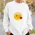 Winky Face Smiley With Heart Kiss Emoji Sweatshirt Gifts for Him