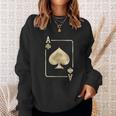 Ace Of Spades Playing Card Halloween Glam Costume Sweatshirt Gifts for Her