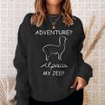 Adventure Alpaca My Jeep Road Trip Adventures Sweatshirt Gifts for Her