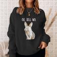 Bad Bunny Disapproving Rabbit Funny Animals Oh Hell No Sweatshirt Gifts for Her