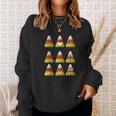 Candy Corn Emojis Halloween Cool Funny Emoticons Gift Sweatshirt Gifts for Her