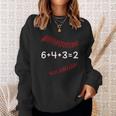 Funny Baseball Gift 6 4 3 2 Baseball Double Play Sweatshirt Gifts for Her