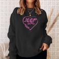 Jeep Girl - Pink Heart Lovely T-Shirt Sweatshirt Gifts for Her