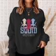 The Mighty Squid Squad Octopus Gang Gift Design Idea Sweatshirt Gifts for Her