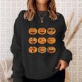 Pumpkin Emoji Pumpkin Emoji Halloween Costume Sweatshirt Gifts for Her