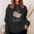 Pusheen Ladies The Catthe Cat Vintage Juniors Sweatshirt Gifts for Her