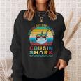 Retro Vintage Cousin Shark Doo Doo Doo Sweatshirt Gifts for Her