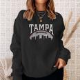 Vintage Tampa Bay Football Skyline Sweatshirt Gifts for Her