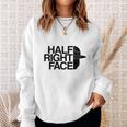 Half Right Face Sweatshirt Gifts for Her