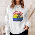 Holmes Beach Florida Vintage Retro Beach Sunset Gift Sweatshirt Gifts for Her