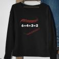 6 4 3 2 Double Play Baseball Player Gift Baseball Saying Sweatshirt Gifts for Old Women