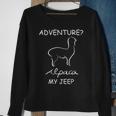 Adventure Alpaca My Jeep Road Trip Adventures Sweatshirt Gifts for Old Women