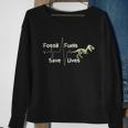 Anti Climate Change Fossil Fuels Save Lives Sweatshirt Gifts for Old Women