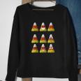 Candy Corn Emojis Halloween Cool Funny Emoticons Gift Sweatshirt Gifts for Old Women