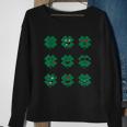 Clover Emojis St Patricks Day Emoticons Boys Girls Kids Sweatshirt Gifts for Old Women