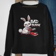 Funny Horror Rabbit Halloween Gift Evil Bad Bunny Sweatshirt Gifts for Old Women