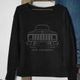 Jeep Cherokee Xj Front Stencil White Sweatshirt Gifts for Old Women