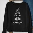 Keep Calm And Rock Like A Hanson Oktoberfest Sweatshirt Gifts for Old Women