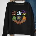 Poops Emojis Halloween Sweatshirt Gifts for Old Women