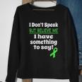 Verbal Awareness Cerebral Palsy Brain Damage Awareness Sweatshirt Gifts for Old Women