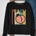 Vintage Peach Fruit Emoji Sweatshirt Gifts for Old Women