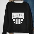 White Adventuring Yj Jeep Sweatshirt Gifts for Old Women