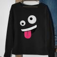 Wild Silly Crazy Eyes Zany Face Emojis Halloween Costume Sweatshirt Gifts for Old Women