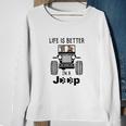 Pit Bull In A Jeep Sweatshirt Gifts for Old Women