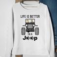 Shiba Inu Life Is Better In A Jeep Sweatshirt Gifts for Old Women