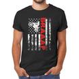 Braaap Vintage Usa American Flag Bike Men T-Shirt