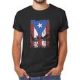 Cock Fight Gallos Gallero Fighting Rooster Puerto Rico Flag Men T-Shirt