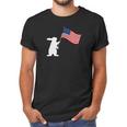 Cute Rabbit Usa Flag World War Champs July 4Th Men T-Shirt