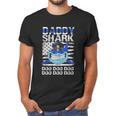 Daddy Shark Doo Doo American Flag Retro Men T-Shirt