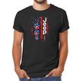 Jeep Dog Paw Print American Flag 4Th Of July Pet Car Lover Gift Men T-Shirt