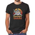 Retro Daddy Shark Design Funny Fathers Day Gift Dad Men T-Shirt